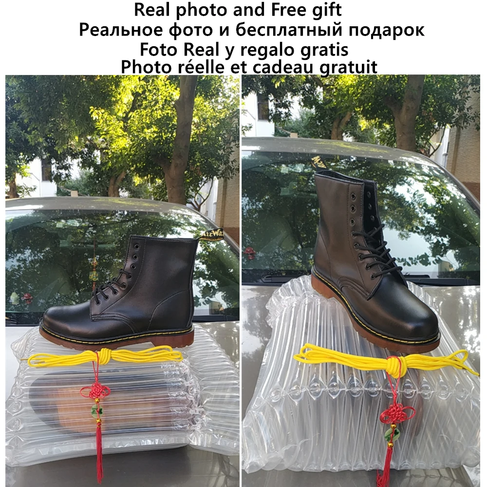 Doc/зимние ботинки на меху; сапоги мартинсы ботинки Мартинс; женская обувь на платформе; женские кожаные ботильоны; коллекция года; модные роскошные дизайнерские martens ботинки