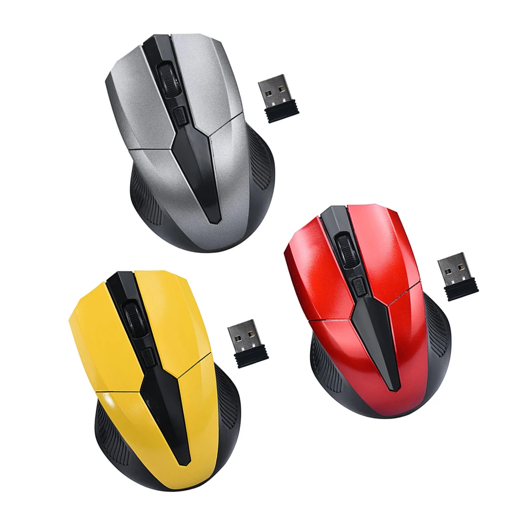 

Adjustable 1200DPI USB Wireless Mouse Optical Computer Mouse 2.4GHz Ergonomic Mice Laptop PC Silent Mouse With USB 2.0 Receiver