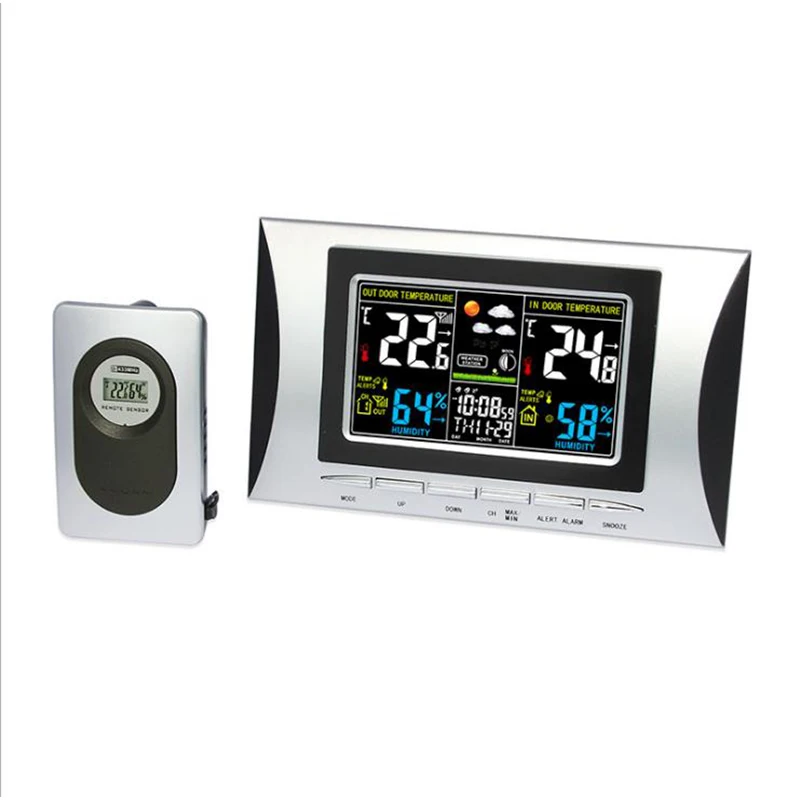 Беспроводная домашняя метеостанция с ЖК-дисплеем, цифровой термометр-гигрометр, измеритель температуры и влажности, wifi датчик