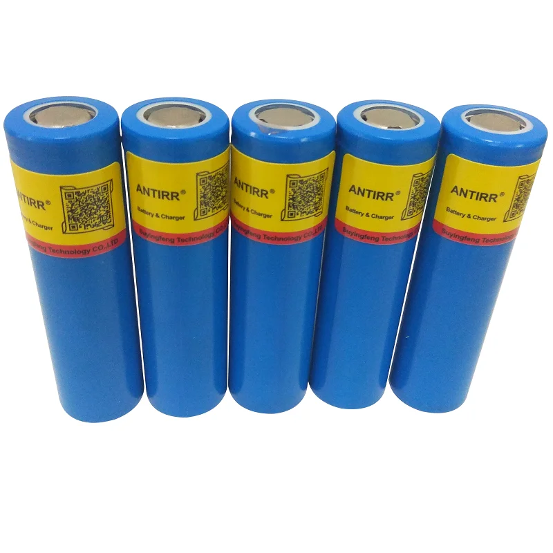 1800mAh 18650 литиевая батарея 3,7 V большая емкость литиевая аккумуляторная батарея для портативных вентиляторов батареи работает - Цвет: 5 pcs