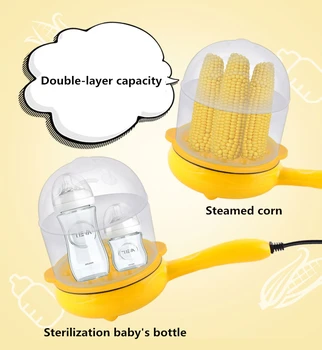 

Multifunctional egg steamer, small frying pan, non-stick mini breakfast machine