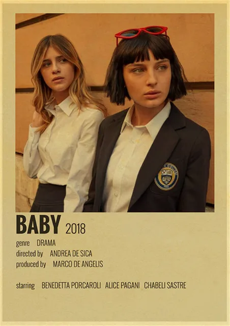 Retro classic movie TV show Harlem Kinzel/Lucifer retro canvas print poster modern art poster room/bar decoration X4339