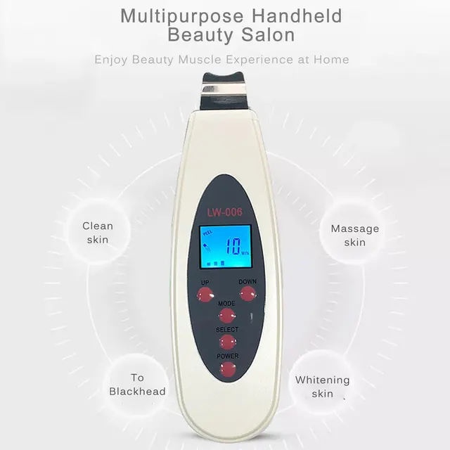 $US $24.25  Beauty Skin Machine Shovel Skin Machine Blackhead Skin Cleaner Household Ultrasonic Beauty Equipmen