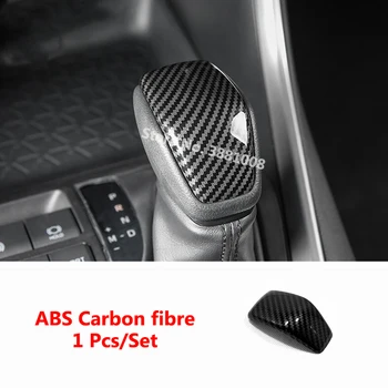 

For Toyota RAV4 2019 2020 2021 ABS Carbon fibre Gear Head Sequin Trim Cover Newest Gear Shift Knob Sequin car accessories 1pcs