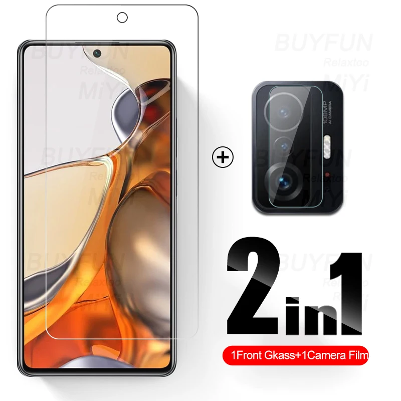 Закаленное стекло 1TO2 для Xiaomy 11 T Pro защитная пленка объектива камеры Xiomi Mi11T Mi My TPro |