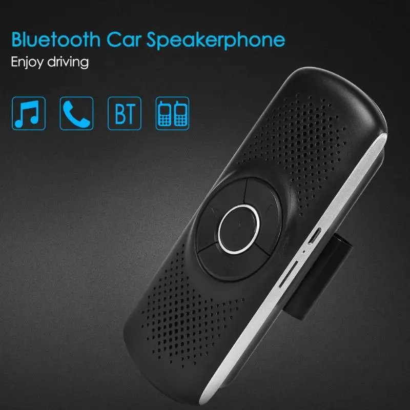 Автомобиль T826 Bluetooth гарнитура MP3 плеер Солнцезащитный козырек клип динамик телефон автомобильный комплект беспроводной Bluetooth динамик телефон