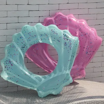 

Inflatable Seashell Swimming Ring for Pool Float Mattress Swimming Pool Thickened PVC Summer Floating Ring Seat Toys 90cm