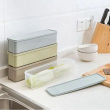 Горячая холодильник Еда Коробка для хранения с крышкой пластиковый ящик свежесть кухня лапши контейнер для фруктов LSF99