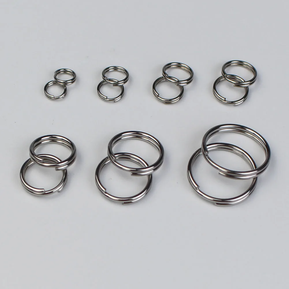 

100pcs/lot 5 6 8 10 12 15mm Stainless Steel Open Jump Rings Split Rings Double Loops Connectors For Diy Jewelry Making Supplies