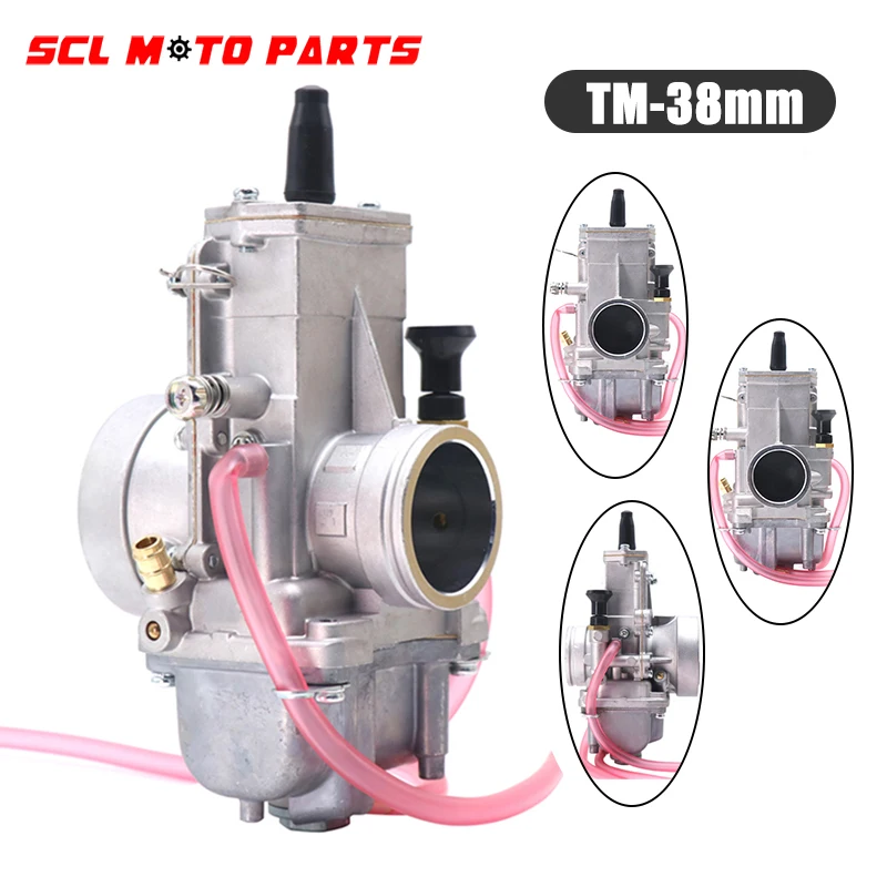 Alconstar-Racing Mikuni TM38 38mm Flachschieber Vergaser Carburetor For Mikuni HONDA CR250 KAWASAKI ATV YAMAHA Carburedor