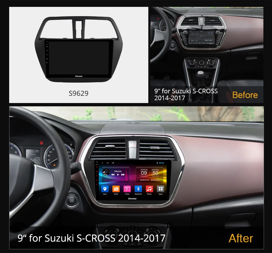 Ownice 2DIN Android 10 0 автомобильный Радио Стерео Аудио мультимедийный плеер для Suzuki SX4 2 S