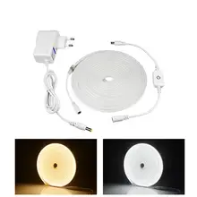 Светодиодный неоновый свет с регулируемой яркостью, белый, теплый, белый, DC 12 В, мягкие неоновые лампы, украшение комнаты, вырезанная лента для DIY неоновых букв