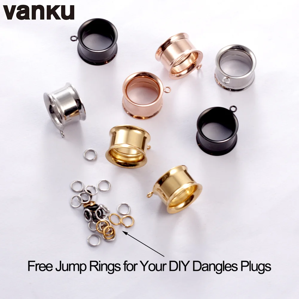 Body Jewelry Body Piercing Jewelry Ear Piercing Jewelry Metal Jewelry Piercing Jewelry Body Piercing Earrings 10pcs Stainless Steel DIY Dangle Ear Plugs