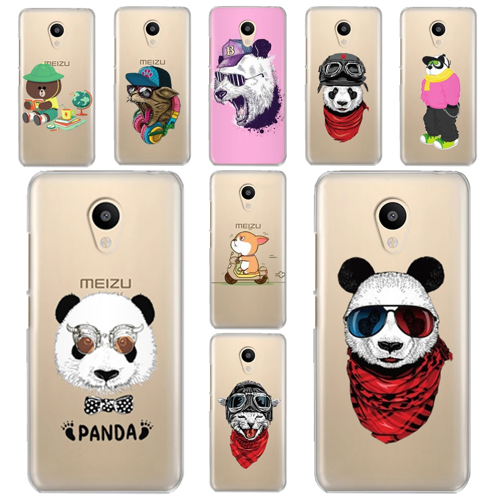 

Panda kitten DC For Meizu M6 Note M5S 5C M3s 3 M5 Note Pro6 U10 U20 Soft silicone TPU Cover Case Coque Etui funda Phone shell