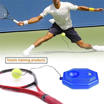 

Tennis Supplies Tennis Training Aids Ball Trainer Self-study Baseboard Player Practice Tool Supply With Elastic Rope Base AAA