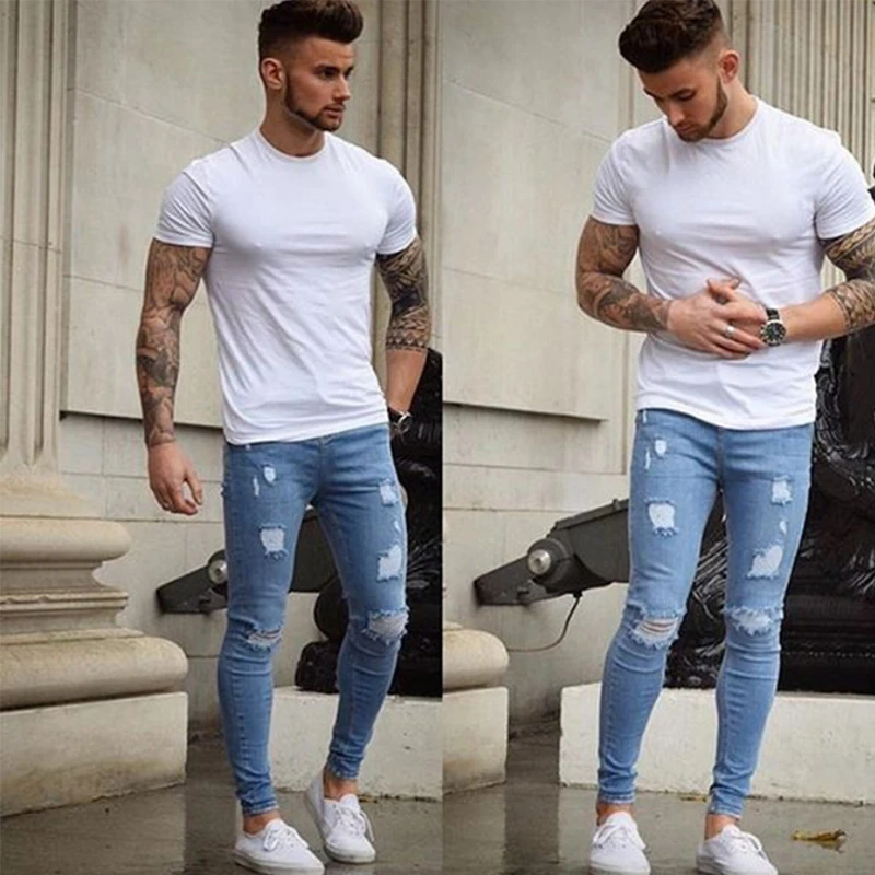 Slim jeans men's style Outlet