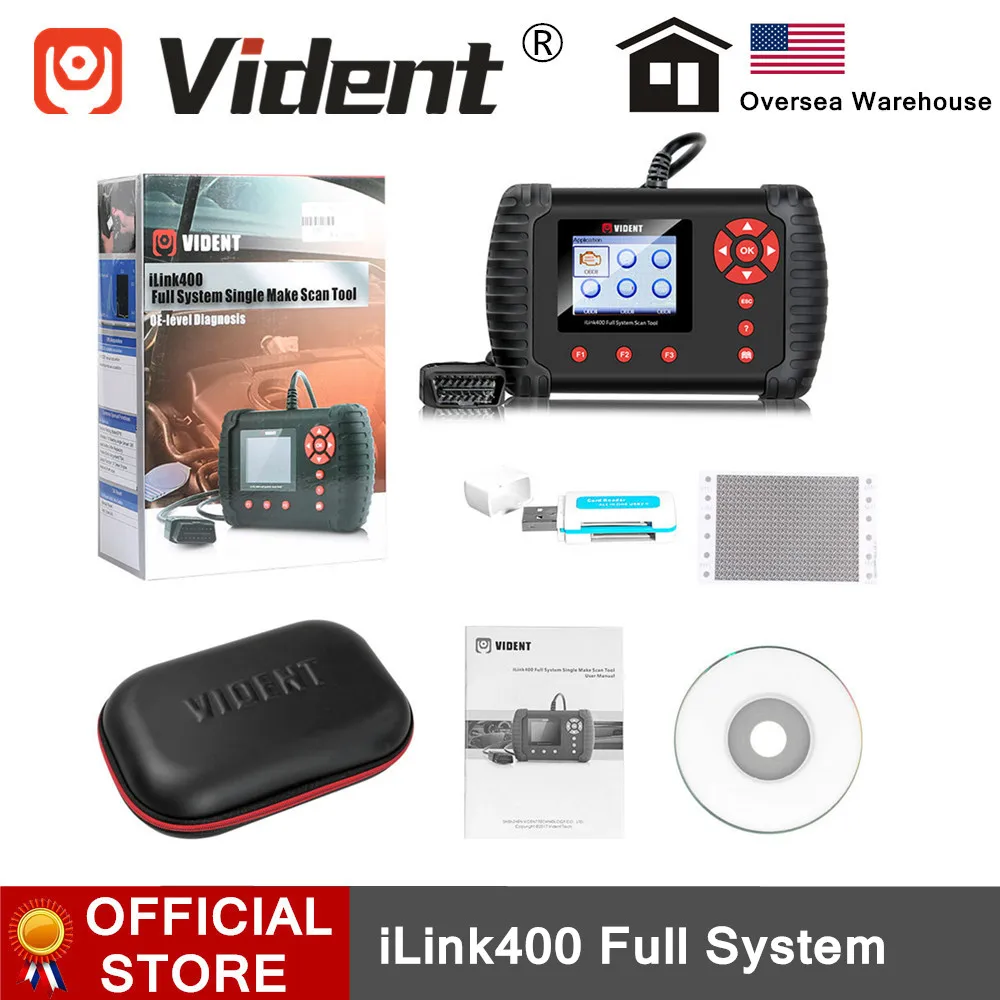VIDENT iLink400 полная система сканирования инструмент один сделать поддержку ABS/SRS/EPB/DPF