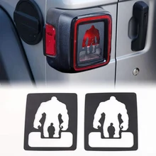 Автомобильный задний светильник, декоративная крышка для Jeep Wrangler JL, автомобильные аксессуары, 2 шт