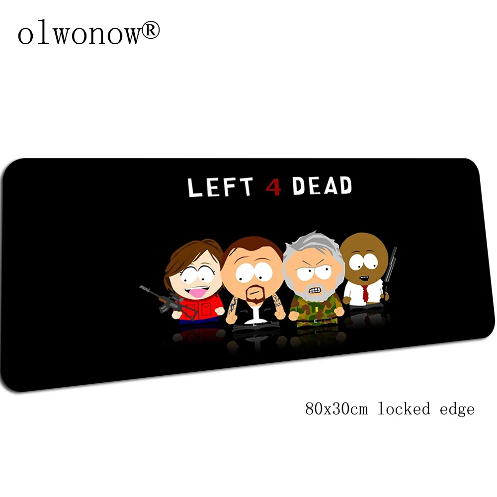 Left 4 Dead коврик для мыши геймер натуральный каучук 800x300x3 мм игровой коврик для мыши подарок для мальчика аксессуары для ноутбука ПК эргономичный коврик для мыши - Цвет: design 3