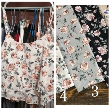 

Recommend 0 Autumn WOMEN'S Shirt Cloth Pastoral Style Rose Pattern Chiffon Fabrics Thin Cloth/1 M