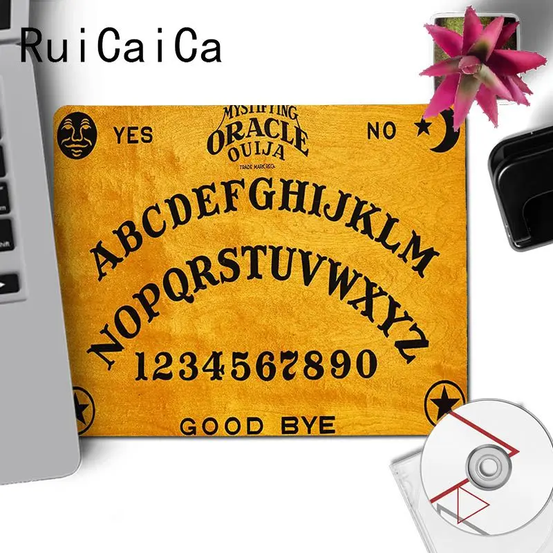 No Lock Edge18x22cm RuiCaiCa Ouija доска на заказ Ноутбук игровой Размер коврика для компьютерной мыши для 18x22 см 25x29 см маленький коврик для мыши - Цвет: No Lock Edge18x22cm