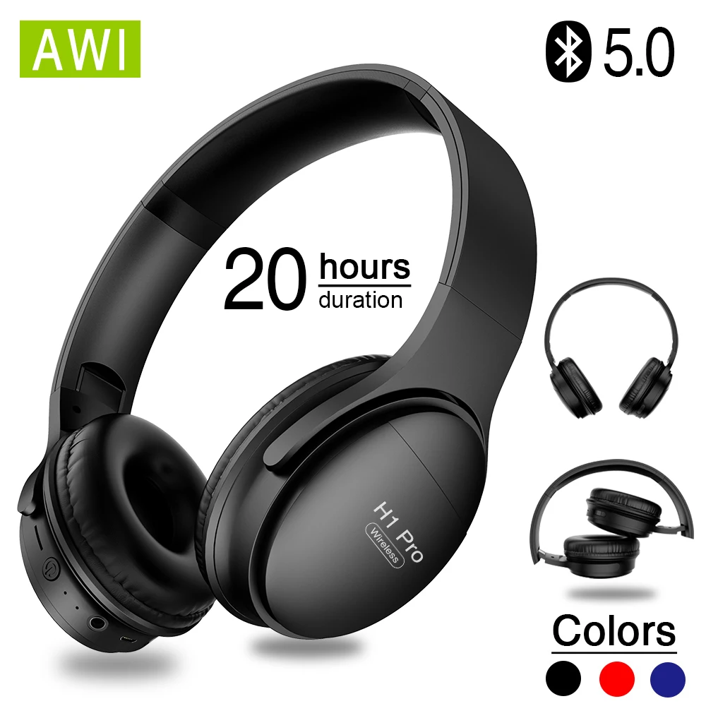 Bluetooth наушники AWI H1 Pro беспроводные с шумоподавлением Hi Fi игровая гарнитура и