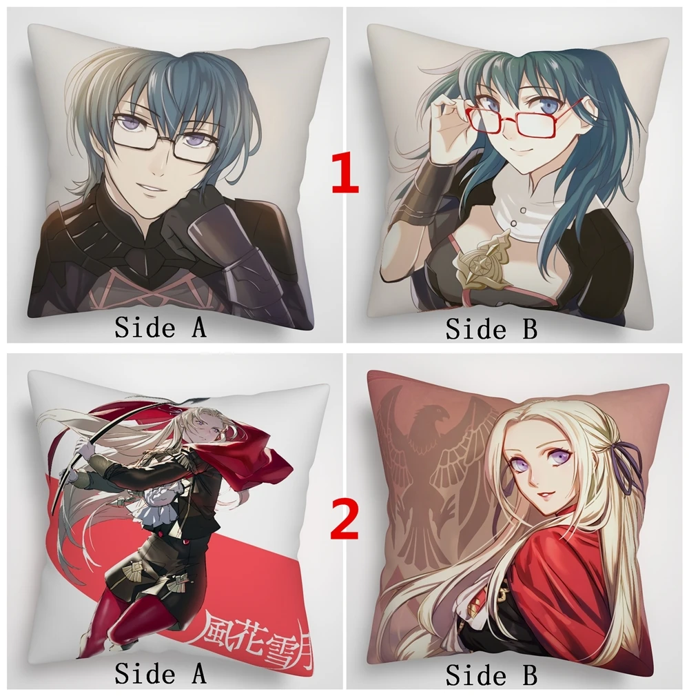 Suef Anime Manga Fire Emblem Three Houses Character Byleth Claude Dimitri  Anime Two Sided Pillow Cushion Case Cover - Pillow Case - AliExpress