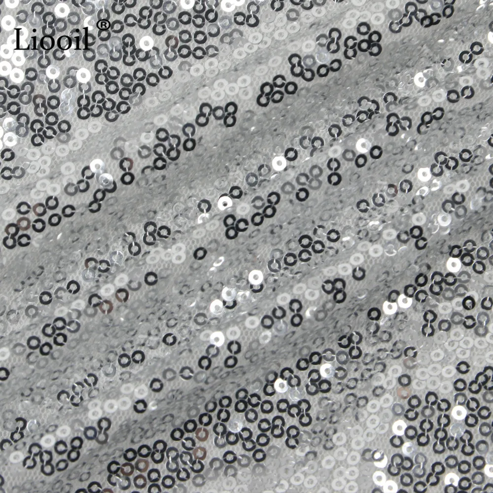 Liooil черный и белый цвет блок блесток сексуальный цельный комбинезон без рукавов с v-образным вырезом вечерние комбинезоны для клуба женский комбинезон