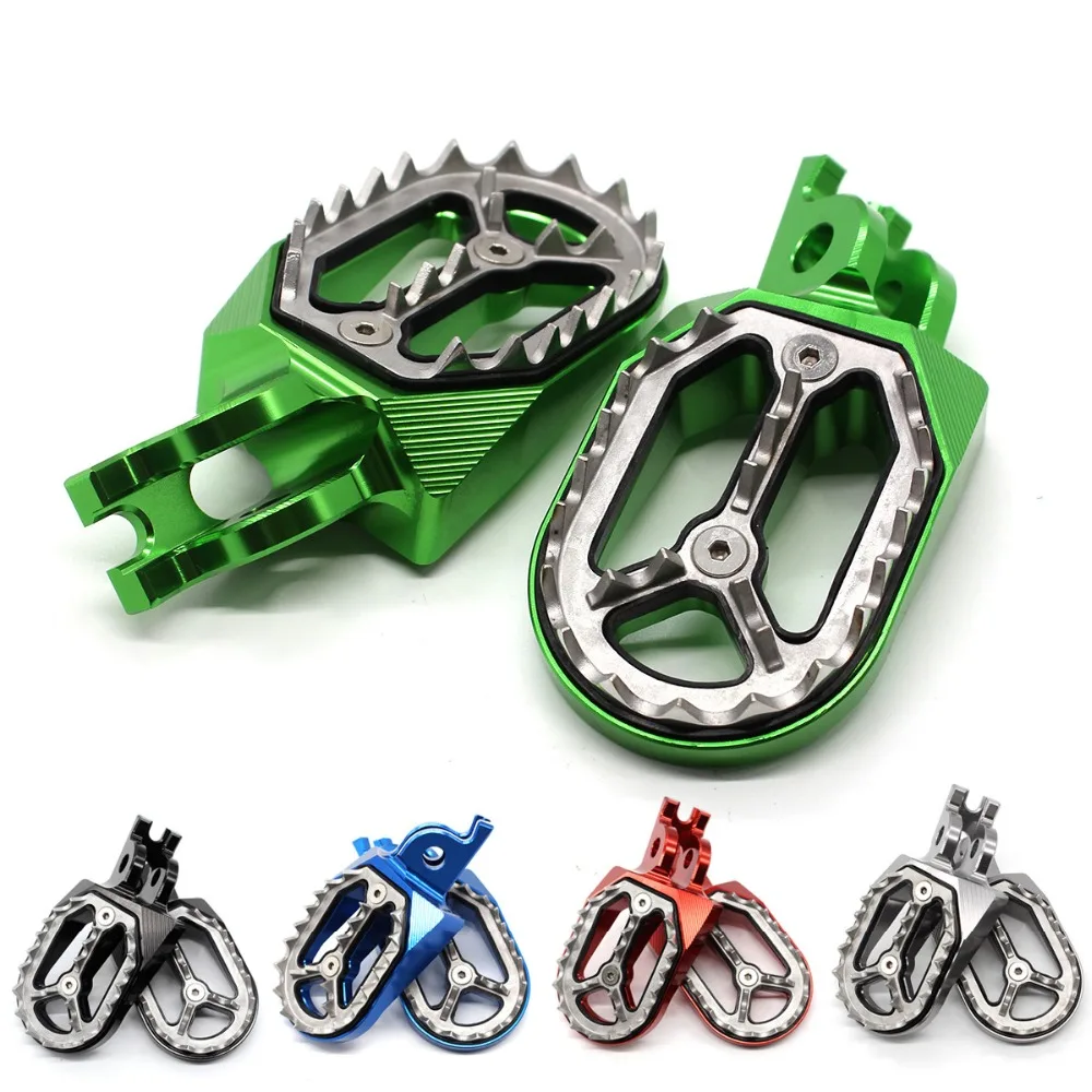 Для Kawasaki KX250 2005-2008 KX250F 2005- CNC Dirt Pit Bike Shark Tooth подножки опорные подножки педали