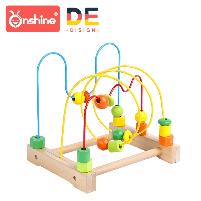 

Children'S Educational Bead-stringing Toy Maze 1-3 Years Old Infants Threading Building Blocks Hand-Eye Coordination Baby Early