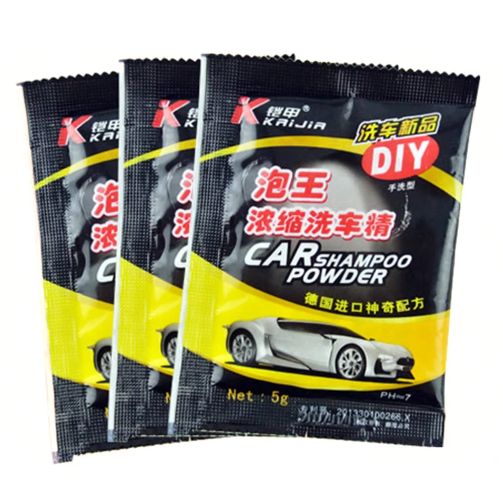 

5 pcs Household car foam cleaner concentrated car wash essence genuine car wash fine wash one bag at a time Car Accessories