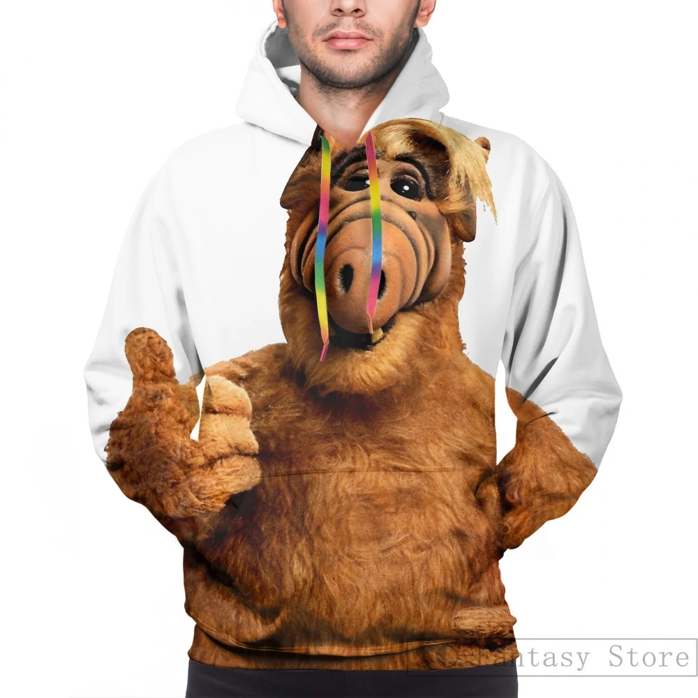 Мужские толстовки, свитшоты для женщин funny Alf(4) с принтом Повседневная Толстовка с капюшоном Streatwear - Цвет: Men