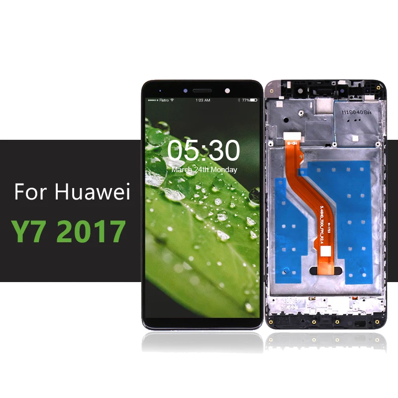5 &quotдля Huawei Y7 2017 ЖК дисплей с кодирующий преобразователь сенсорного экрана в