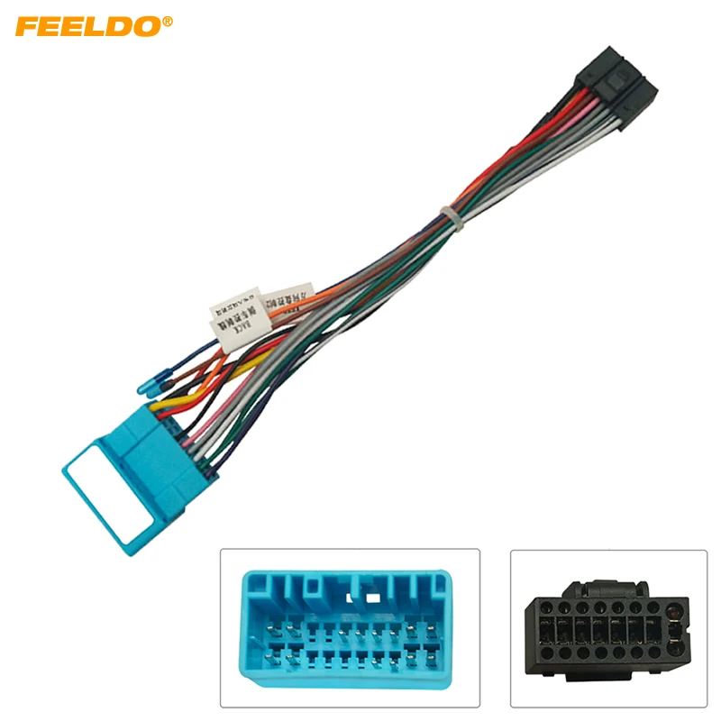 

FEELDO Car Audio Wiring Harness For Chevrolet Orlando Cavalier Aftermarket 16pin CD/DVD Stereo Installation Wire Adapter #HQ7038