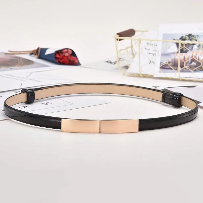 26 Colors New Design Belts Adjustable Students Leather Flower Dress Cummerbunds PU 1PC - Цвет: 18