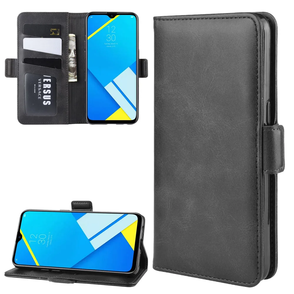 

For Cover OPPO Realme C2 Case Business Shockproof leather Back Phone Case For OPPO A1K Cover Phone Shell Wallet Bumper on a1k