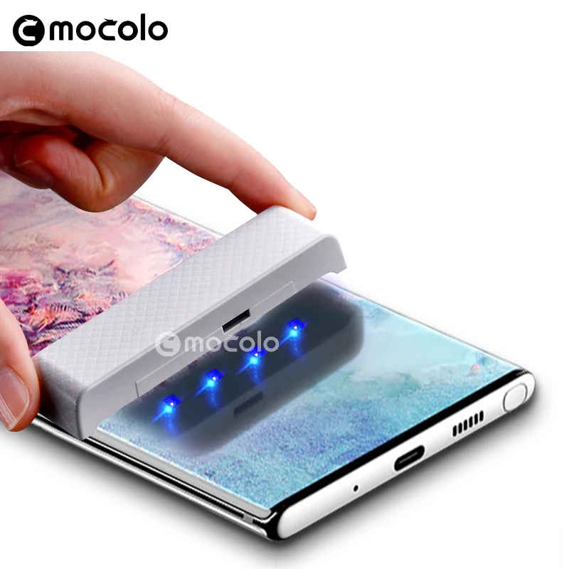 Защитная пленка для экрана note10 Mocolo высокочувствительное УФ лампа с жидким