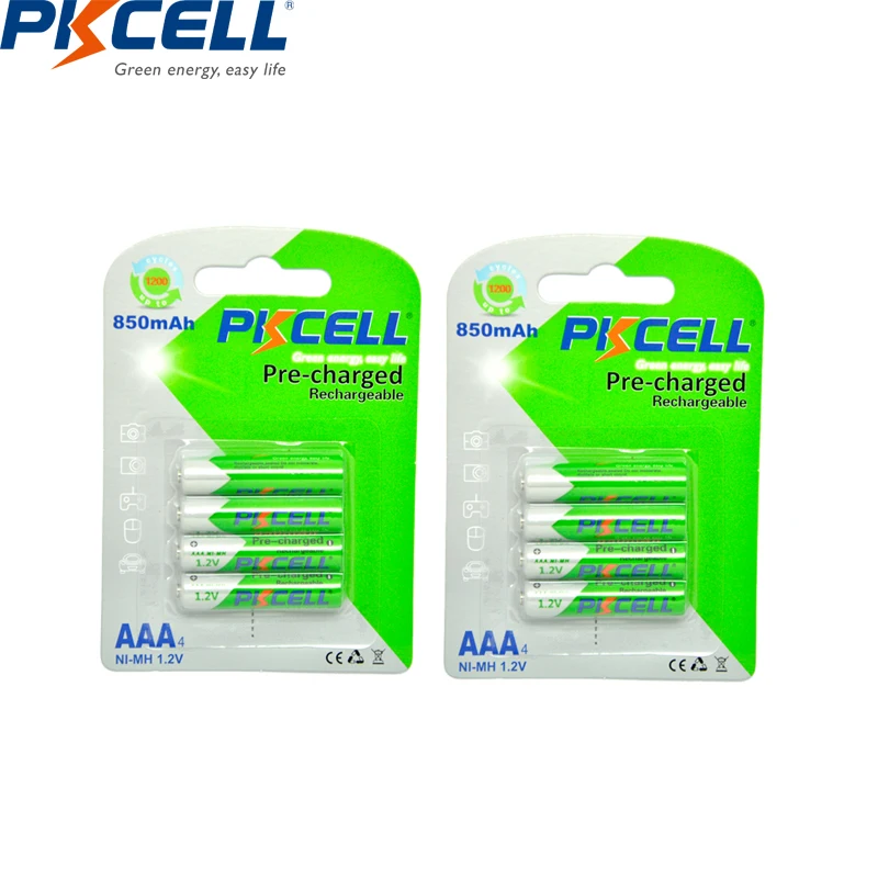 

Free Shipping High Quality Low self-discharge Ni-MH 850mAh AAA 1.2V Rechargeable Battery 8pieces /lot (2 blister)
