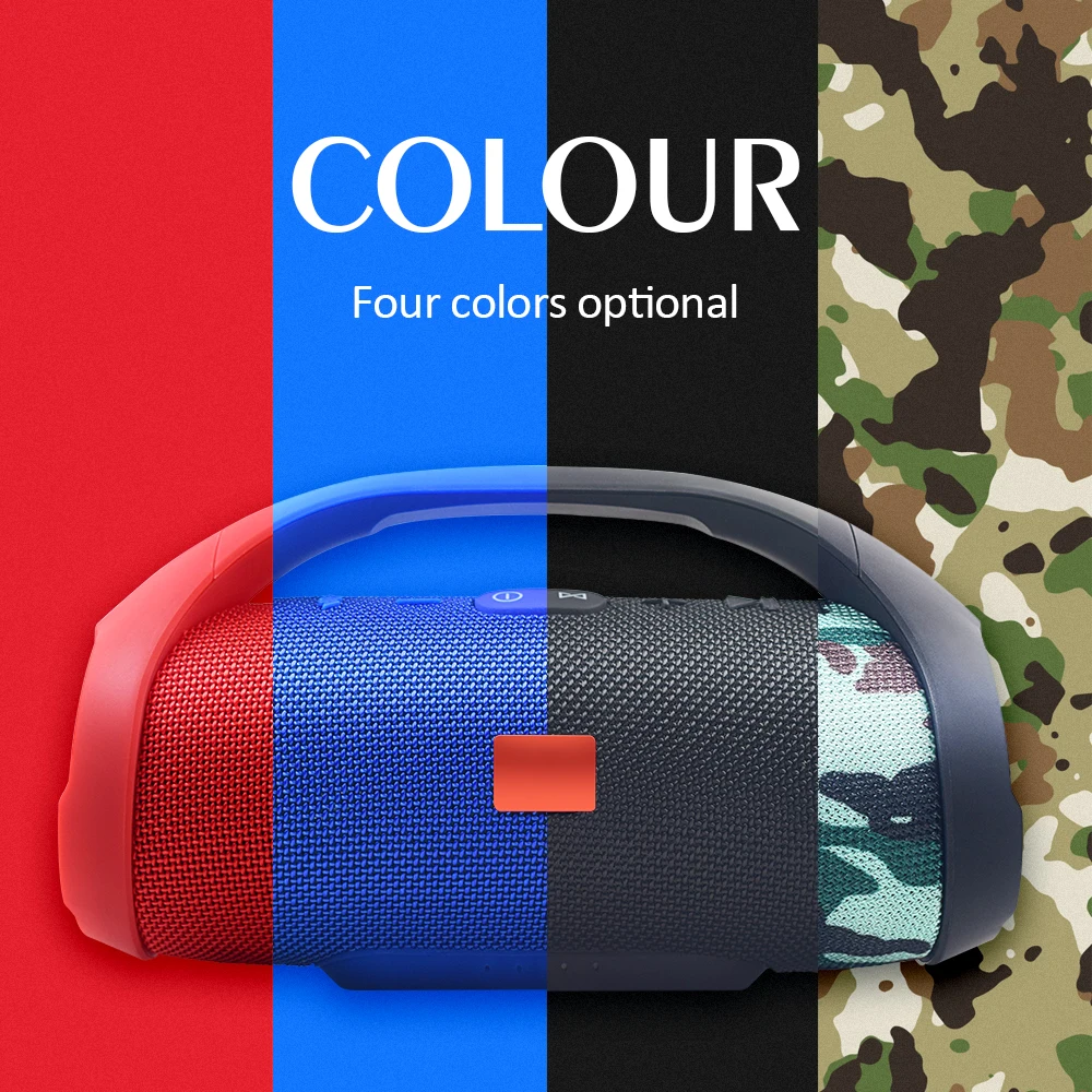Мини Bluetooth динамик портативный беспроводной динамик бум бокс Спорт на открытом воздухе Колонка сабвуфер звуковой ящик с fm-радио TF Mp3 плеер