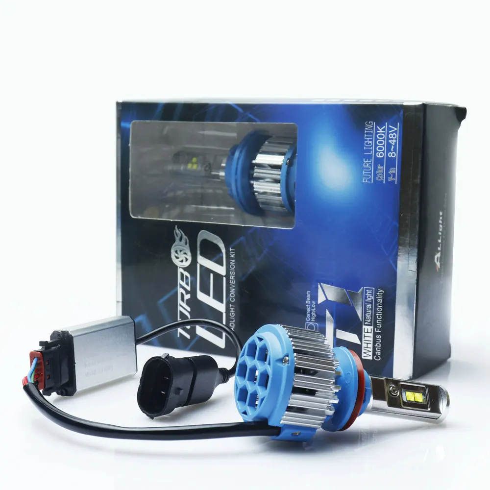 Mgtv Light 2 шт. T1 светодиодный автомобилей головной светильник 70 Вт 7200LM 6000K H4 H1 H3 Автомобильные фары H7 светодиодный H11 880/881/H27 9005 HB3 9006 HB4 9007 HB5 Li ion аккумулятор