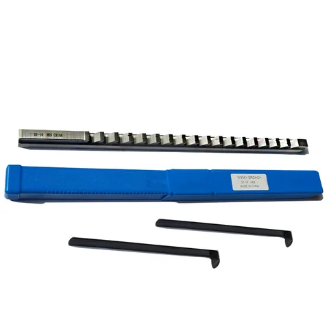 Feito sob Medida com Shim Ferramenta de Perfuração Push-tipo Métrico Corte Groove Keyway Broach Broaches Conjunto Chave Ferramentas 10mm d Hss Mod. 134004