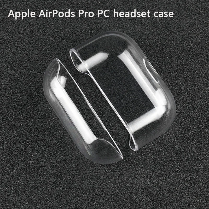 Прозрачный чехол для Apple AirPods Pro защитный чехол TWS Bluetooth аксессуары для наушников PC жесткий прозрачный чехол для гарнитуры