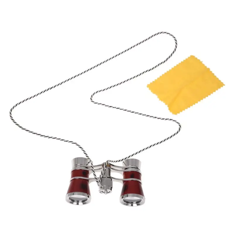 Kopen Exquisite Theater Opera 3X25 Bril Gecoat Rood + Zilver Verrekijker Telescoop