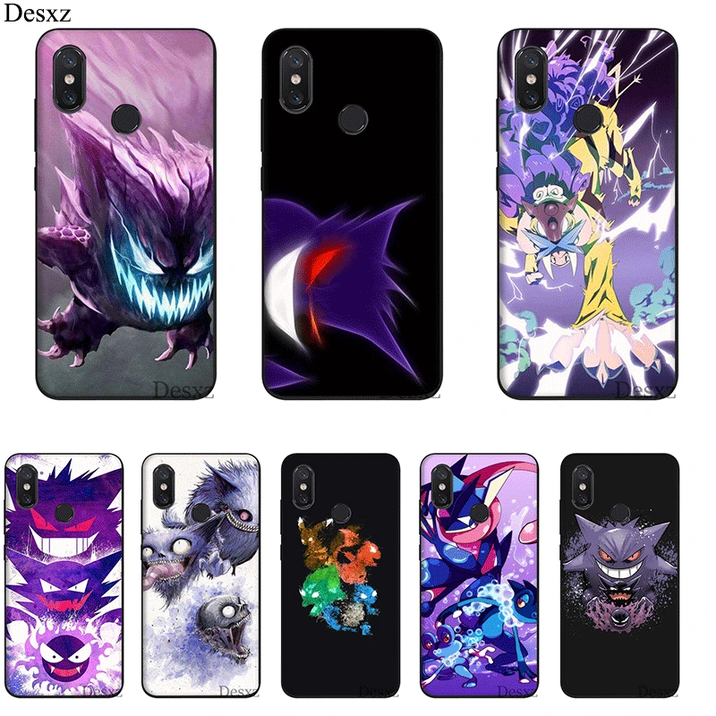 Мягкий чехол для телефона Xiaomi Redmi 7 7A GO K20 S2 6 6A Pro 5 Plus 5A 4X 4A мультяшный Gengar Sinister Nebula