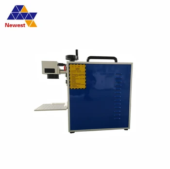 

Fiber laser marking machine on metal sheet