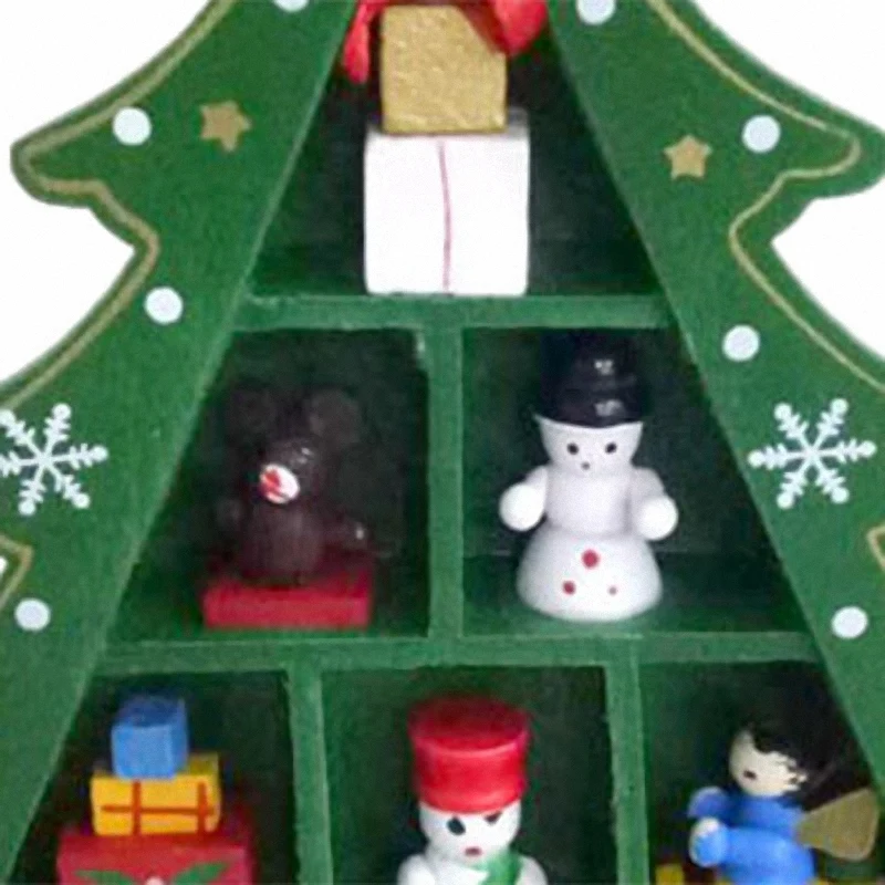 DIY Wooden Christmas Tree Decoration Christmas Gift Ornament Xmas Window Decoration