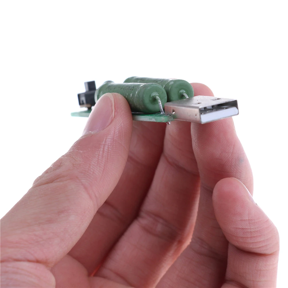 USB мини нагнетания Интерфейс нагрузочный резистор с переключателем сопротивление 1A-2A переключатель инструменты 2A 1A 72 мм X 17 мм, 1 шт
