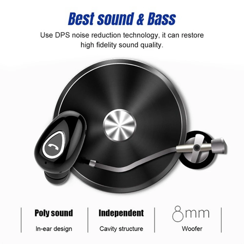 KISSCASE Bluetooth 5 0 Wireless Earphone 6D Bass Stereo In Ear Headset Handsfree Touch Control Earbuds With microphone Earphones