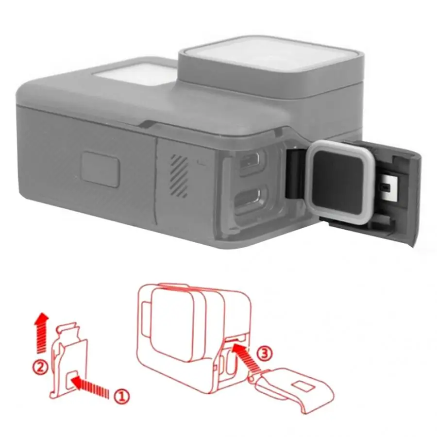 Водонепроницаемый пыленепроницаемый защитный USB боковой чехол для Gopro Hero5 аксессуары для камеры