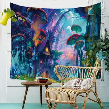 

Art Painting Tapestry for Home Bedroom Decoration Home Wall Hanging Polyester Mat Yoga Mat Reality People Painting Tapestry